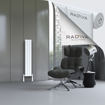 Arno Aluminium Radiator 1200x218 White - Thumbnail