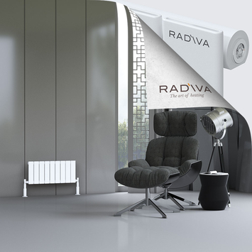 Arno Aluminium Radiator 300x662 White - Thumbnail