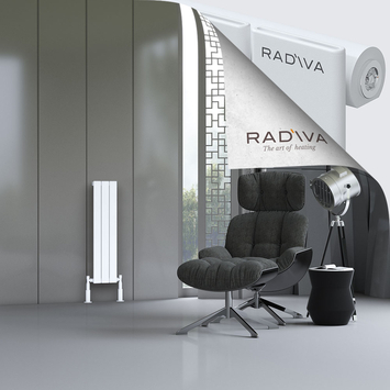 Arno Aluminium Radiator 900x218 White - Thumbnail