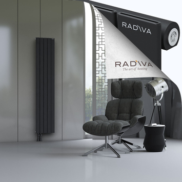 Arno Radiateur En Aluminium 1800x366 Noir - Thumbnail