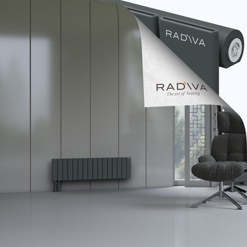 Arno Radiateur En Aluminium 300x1180 Anthracite Foncé - Thumbnail