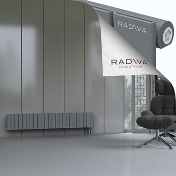 Arno Radiateur En Aluminium 300x1772 Anthracite - Thumbnail