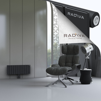 Arno Radiateur En Aluminium 300x810 Noir - Thumbnail