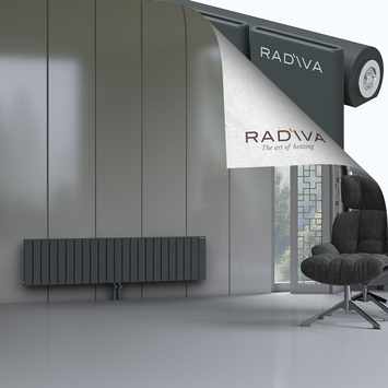 Arno Radiateur En Aluminium 400x1698 Anthracite Foncé - Thumbnail