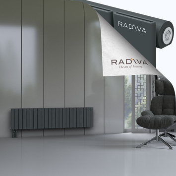 Arno Radiateur En Aluminium 400x1698 Anthracite Foncé - Thumbnail