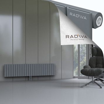 Arno Radiateur En Aluminium 400x1772 Anthracite - Thumbnail