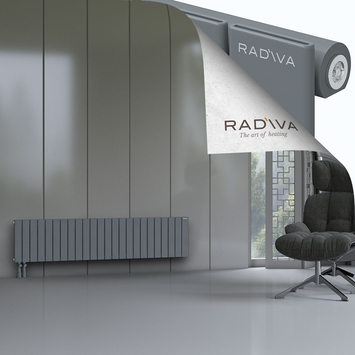 Arno Radiateur En Aluminium 400x1772 Anthracite - Thumbnail