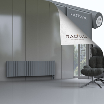 Arno Radiateur En Aluminium 500x1698 Anthracite - Thumbnail