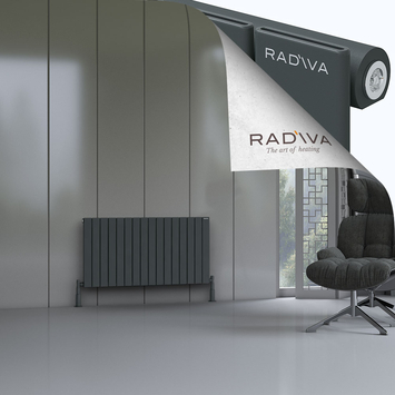 Arno Radiateur En Aluminium 600x1180 Anthracite Foncé - Thumbnail