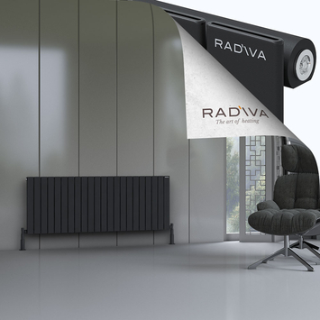 Arno Radiateur En Aluminium 600x1624 Noir - Thumbnail