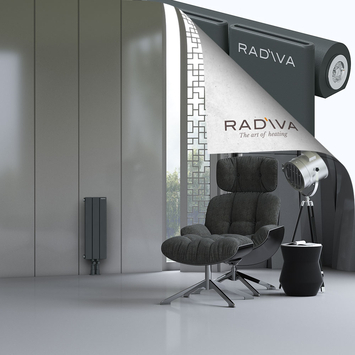 Arno Radiateur En Aluminium 600x218 Anthracite Foncé - Thumbnail