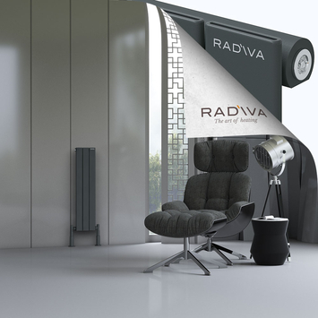 Arno Radiateur En Aluminium 900x218 Anthracite Foncé - Thumbnail