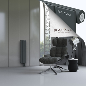 Arno Radiateur En Aluminium 900x218 Anthracite Foncé - Thumbnail