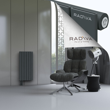 Arno Radiateur En Aluminium 900x440 Anthracite Foncé - Thumbnail