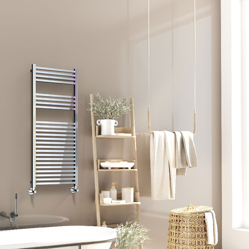 Barbados Decorative Towel Warmer 500x1200 Chrome