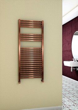 Barbados Decorative Towel Warmer 500x1200 Copper Antique - Thumbnail