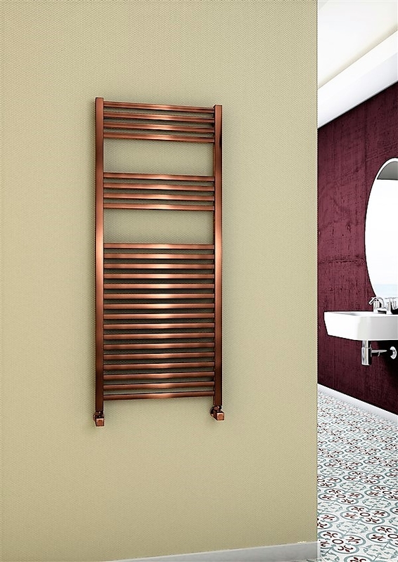 Barbados Decorative Towel Warmer 500x1200 Copper Antique