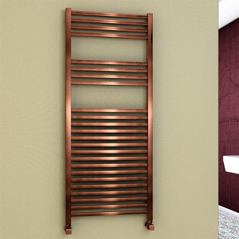 Barbados Decorative Towel Warmer 500x1200 Copper Antique