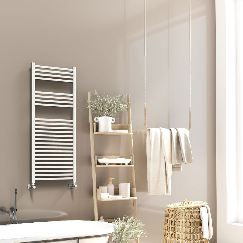 Barbados Decorative Towel Warmer 500x1200 White