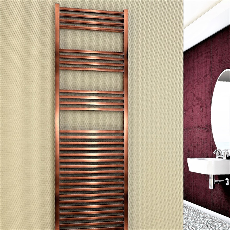 Barbados Decorative Towel Warmer 500x1600 Copper Antique