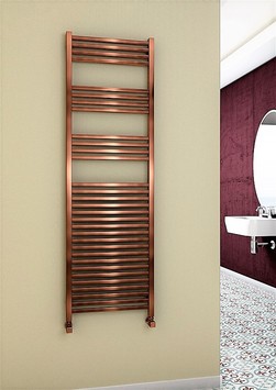 Barbados Decorative Towel Warmer 500x1600 Copper Antique - Thumbnail