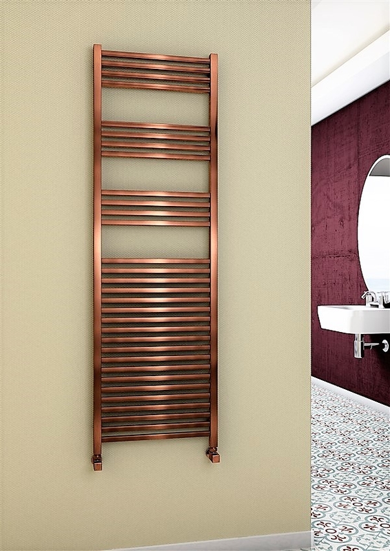 Barbados Decorative Towel Warmer 500x1600 Copper Antique