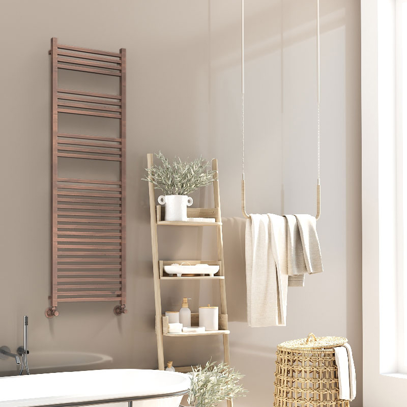 Barbados Decorative Towel Warmer 500x1600 Wood Effect