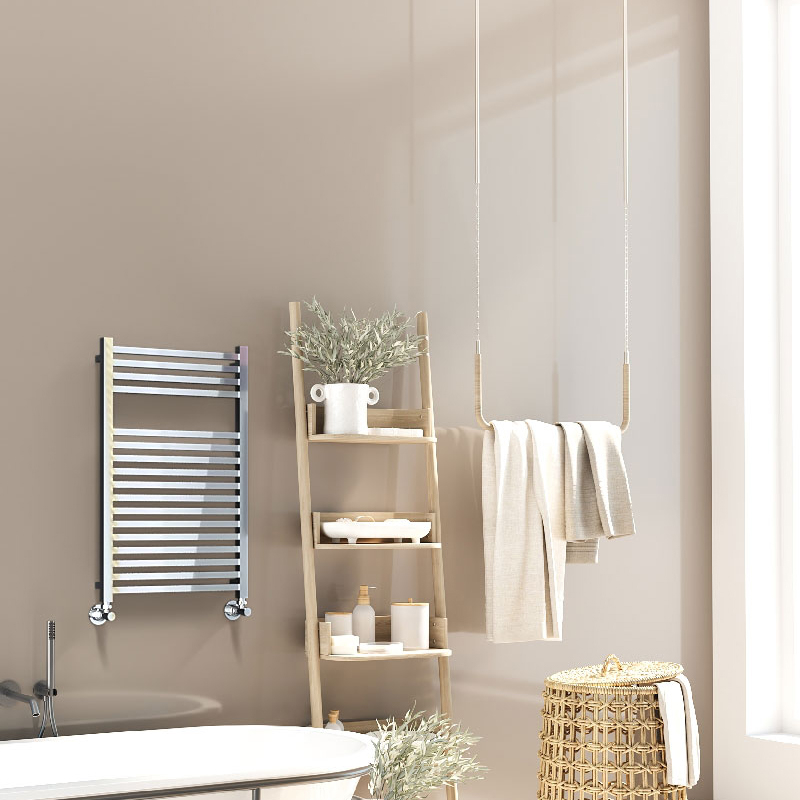 Barbados Decorative Towel Warmer 500x800 Chrome