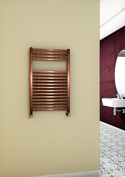 Barbados Decorative Towel Warmer 500x800 Copper Antique - Thumbnail