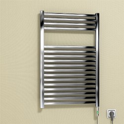 Barbados Electric Towel Warmer 200 Watt 500x800 Chrome (On/Off) - Thumbnail