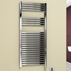 Barbados Electric Towel Warmer 300 Watt 500x1200 Chrome (On/Off) - Thumbnail