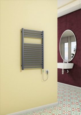 Barbados Electric Towel Warmer 300 Watt 500x800 Anthracite (On/Off)