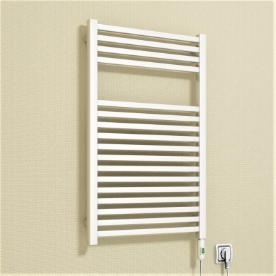 Barbados Electric Towel Warmer 300 Watt 500x800 White (On/Off)