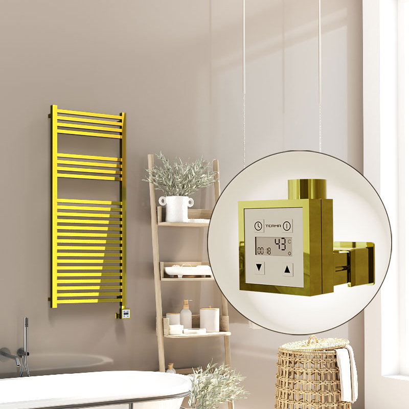 Barbados Electric Towel Warmer 500x1200 Gold Ktx3 300 W