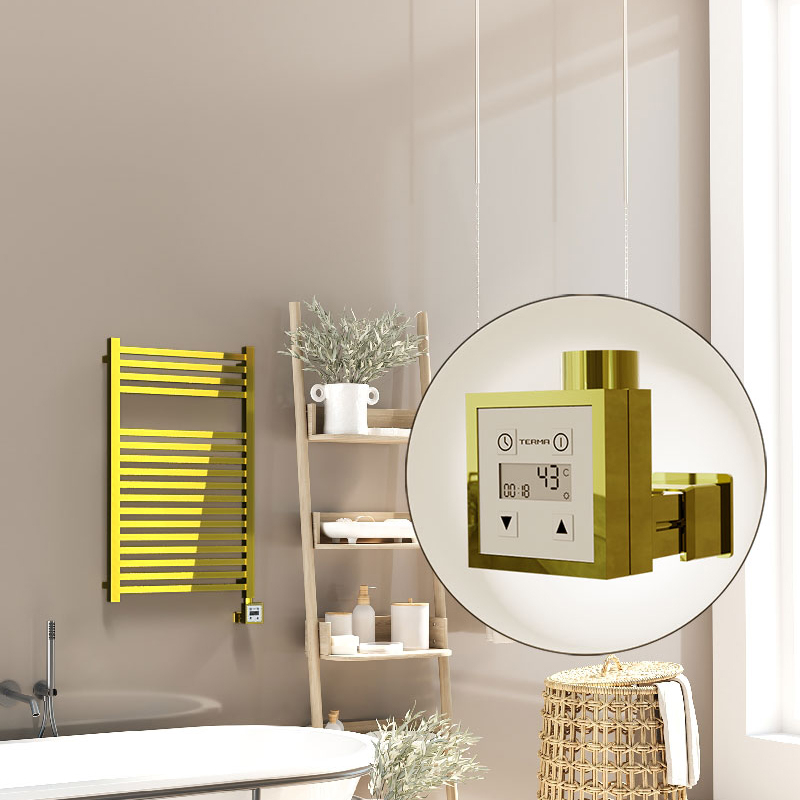 Barbados Electric Towel Warmer 500x800 Gold Ktx3 200 W