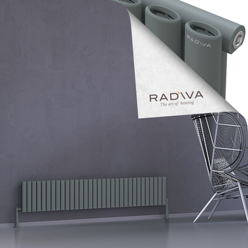 Bia Aluminium Radiator 300x1848 Anthracite - Thumbnail