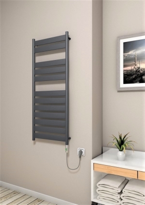 Bora Bora Electric Towel Warmer 300 Watt 500x1200 Anthracite (On/Off)