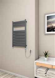 Bora Bora Electric Towel Warmer 300 Watt 500x800 Anthracite (On/Off) - Thumbnail