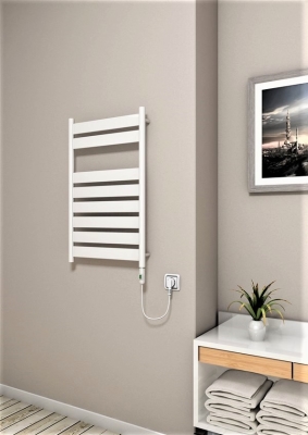 Bora Bora Electric Towel Warmer 300 Watt 500x800 White (On/Off)