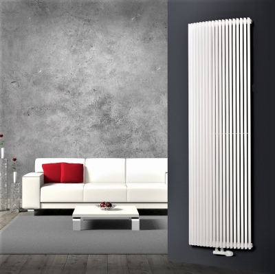 Chorus Curved Radiateur Décoratif Exclusif 1800x430 Blanc