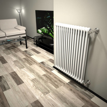 DL 2 Column Radiator 900x716 White - Thumbnail