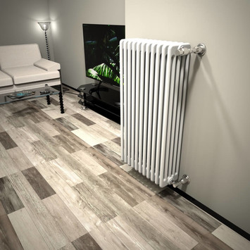 DL 5 Column Radiator 1000x532 White - Thumbnail