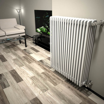 DL 5 Column Radiator 1000x808 White - Thumbnail