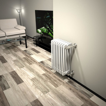 DL 5 Column Radiator 600x394 White - Thumbnail