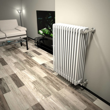 Dl 5 Column Radiator 900x624 White - Thumbnail