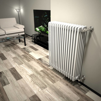 DL 5 Column Radiator 900x716 White - Thumbnail