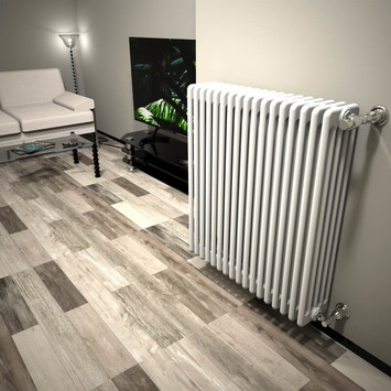 Dl 5 Column Radiator 900x808 White - Thumbnail