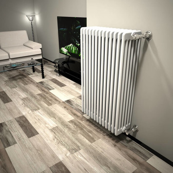 DL 6 Column Radiator 1000x624 White - Thumbnail