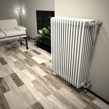 DL 6 Column Radiator 1000x716 White - Thumbnail