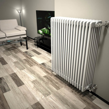 DL 6 Column Radiator 1000x808 White - Thumbnail